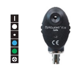Oftalmoskoopin pääosa Eurolight E36, 2,5 V (paristokädensijaan)